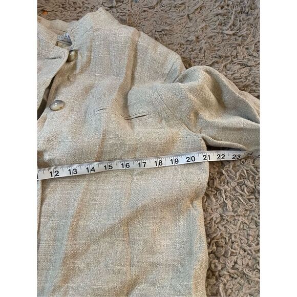 Vintage 100% linen lightweight jacket size 10 - Picture 4 of 5